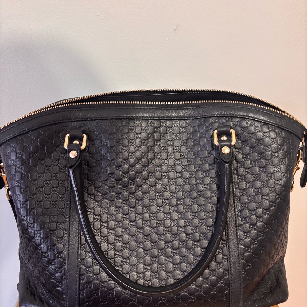 Gucci Black Microguccissima Dome Satchel – Excellent Condition - Picture 9 of 11